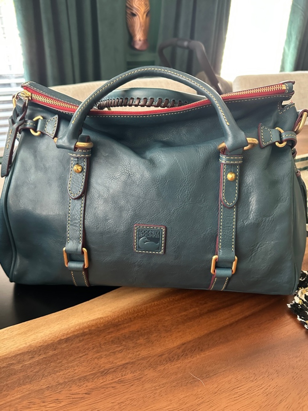 Dooney & Bourke Florentine Satchel: Color Denim